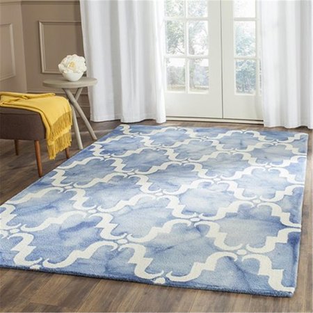 SAFAVIEH Dip Dye Hand Tufted Rectangle Rug- Blue - Ivory- 9 x 12 ft. DDY536K-9